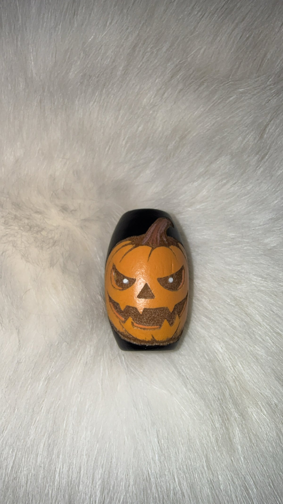 Scary pumpkin bead