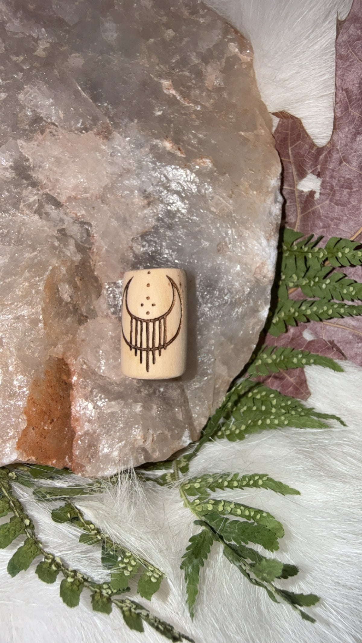 Bead moon necklace