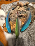 Dangle- Macaw feather