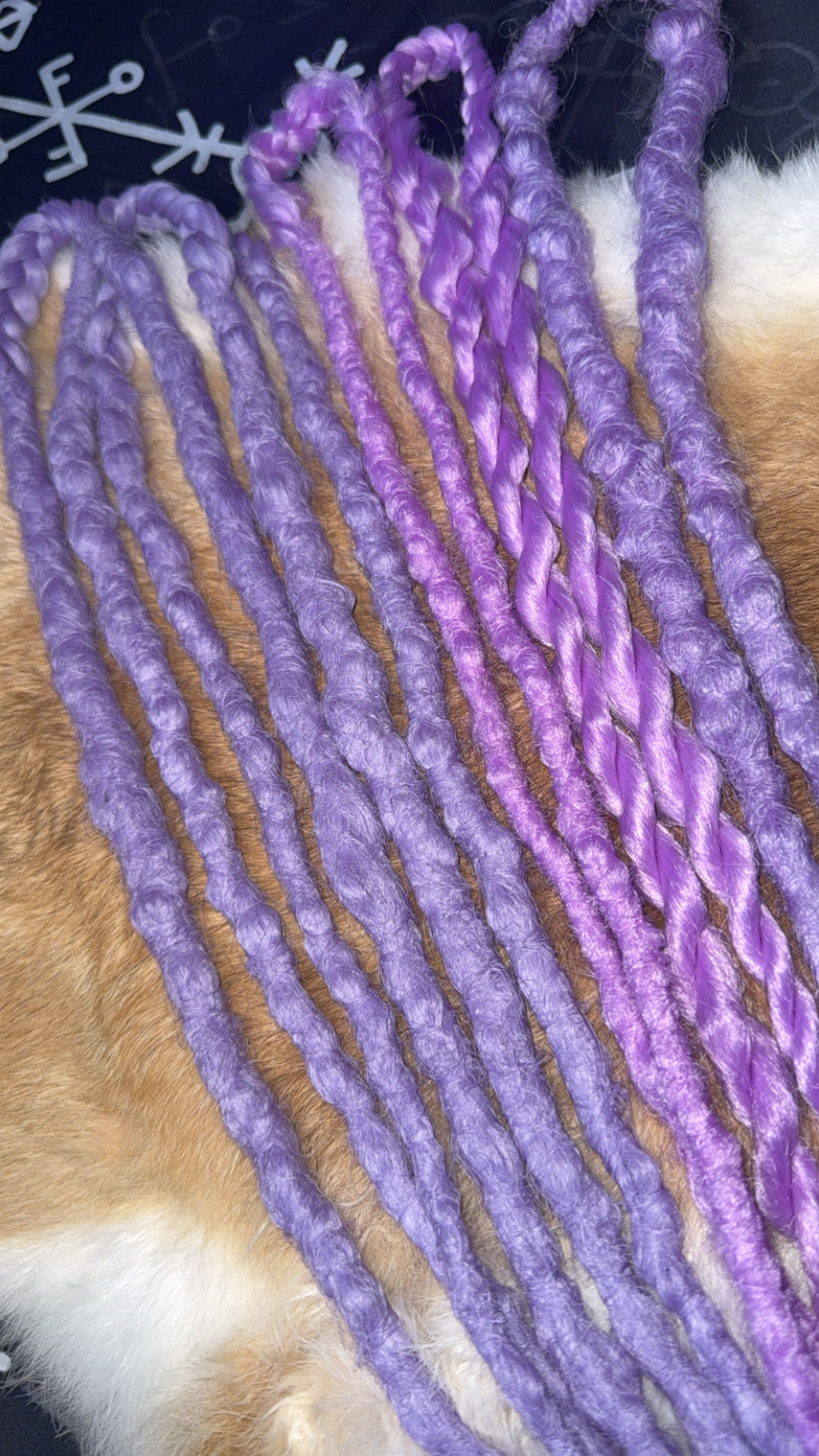 Dreadlocks - mini textured DE 45cm