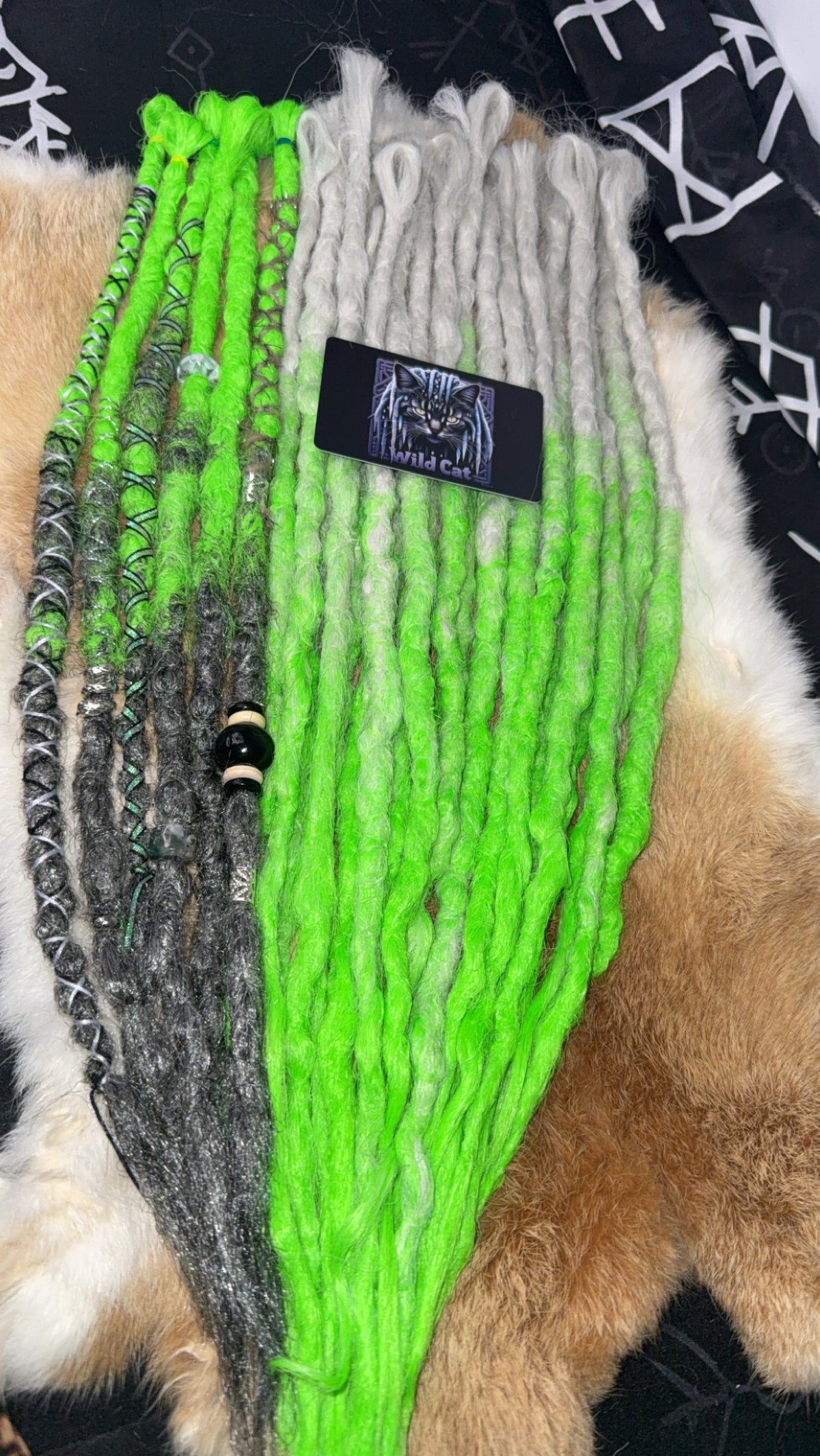 Dreadlocks toxic green