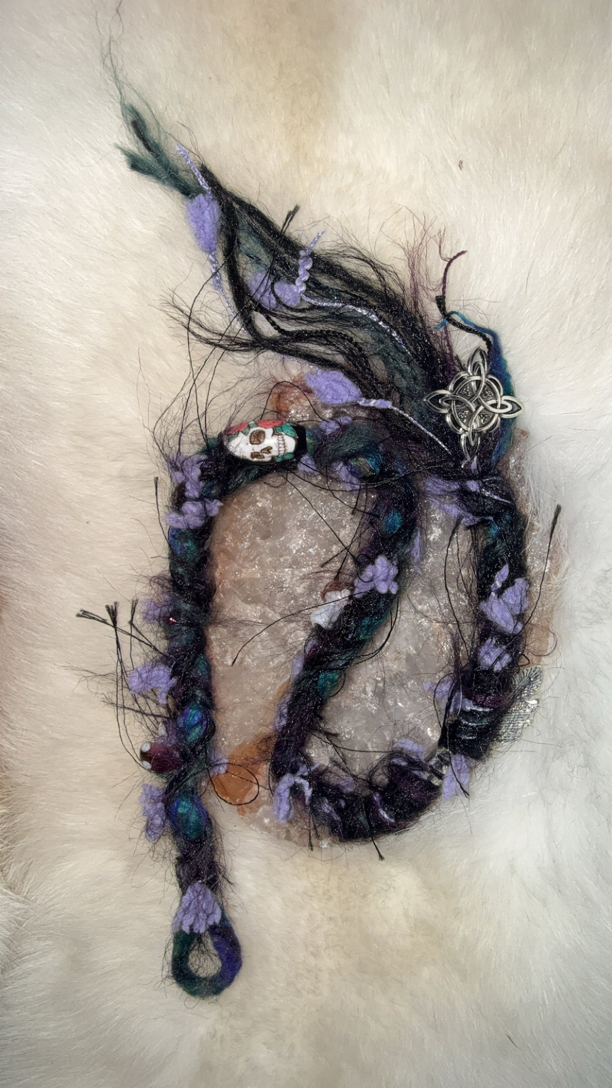 Dread wrap - Skull and Mushies