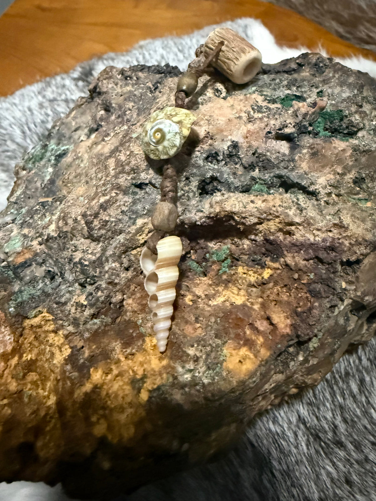 Dangle - snail & spiral shell