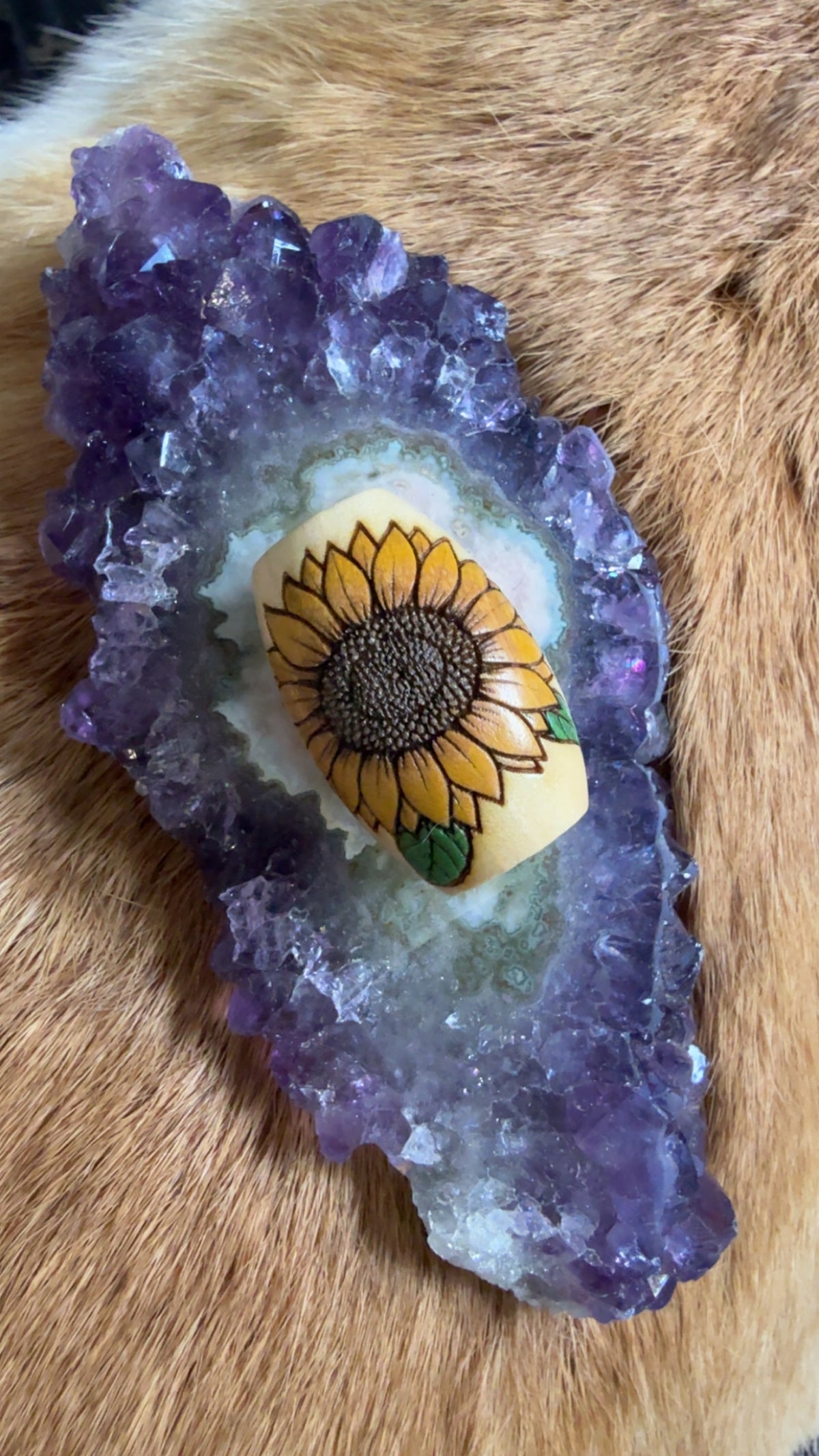 Bead- big sunflower