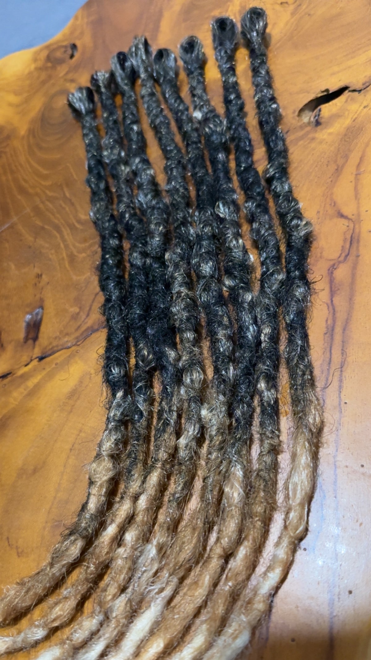 Dreadlocks- dark brown to blonde