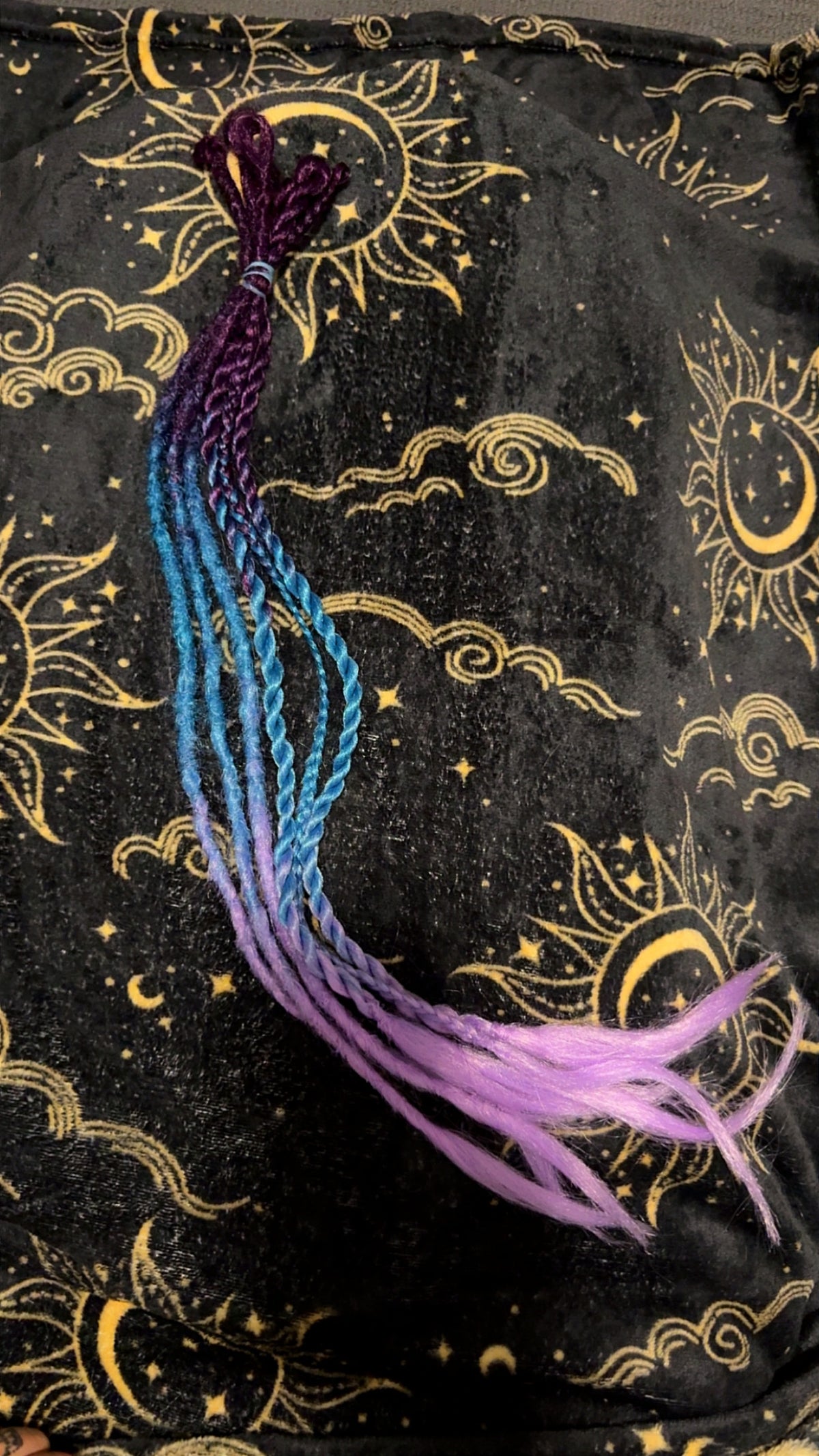 Dreadlocks- purple/Blue/Pink mini set